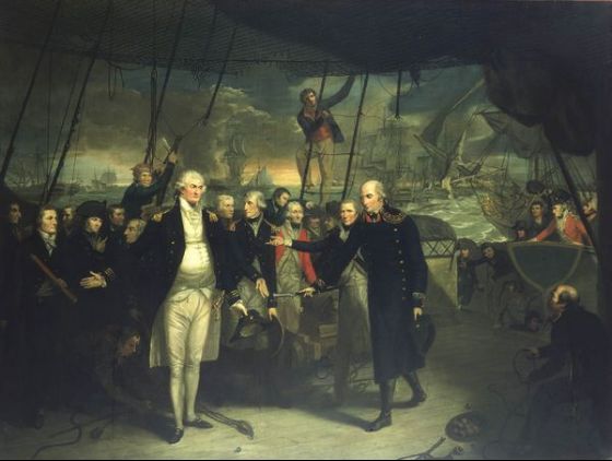 Duncan Receiving the Surrender of de Winter at the Battle of Camperdown